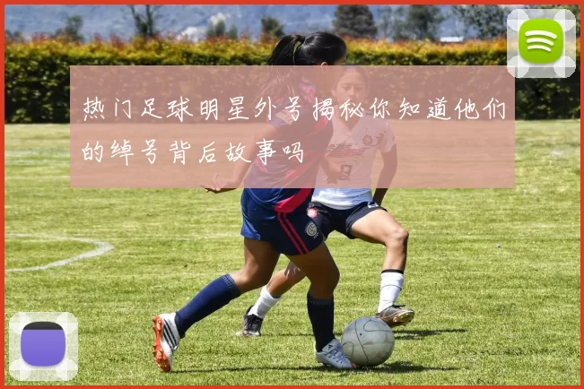 热门足球明星外号揭秘你知道他们的绰号背后故事吗
