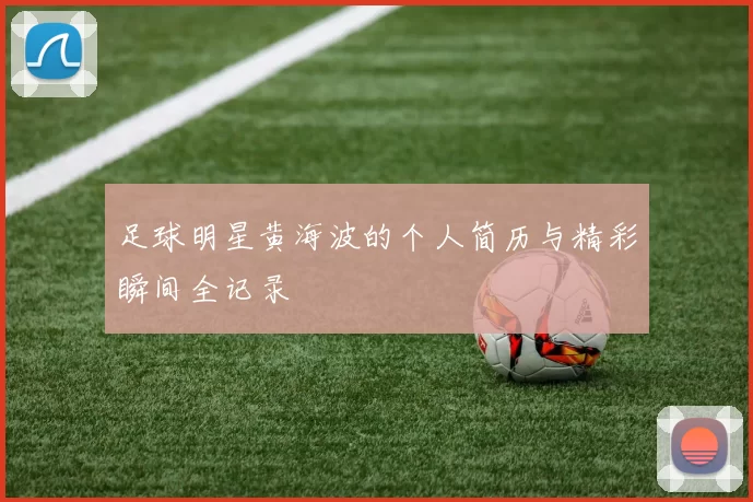 足球明星黄海波的个人简历与精彩瞬间全记录